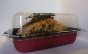 Dome lid makes food less 'awkward'